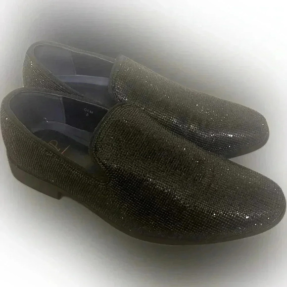 SP by St Patrick Mens Glitter Shimmering Slip On Formal Dress Shoes US 8 - Picture 5 of 15